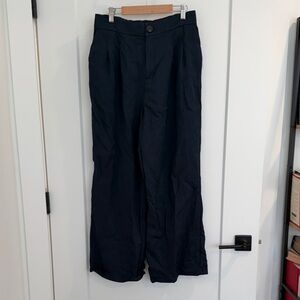 MELLODAY Women's Dark Blue Wide-Leg Pants